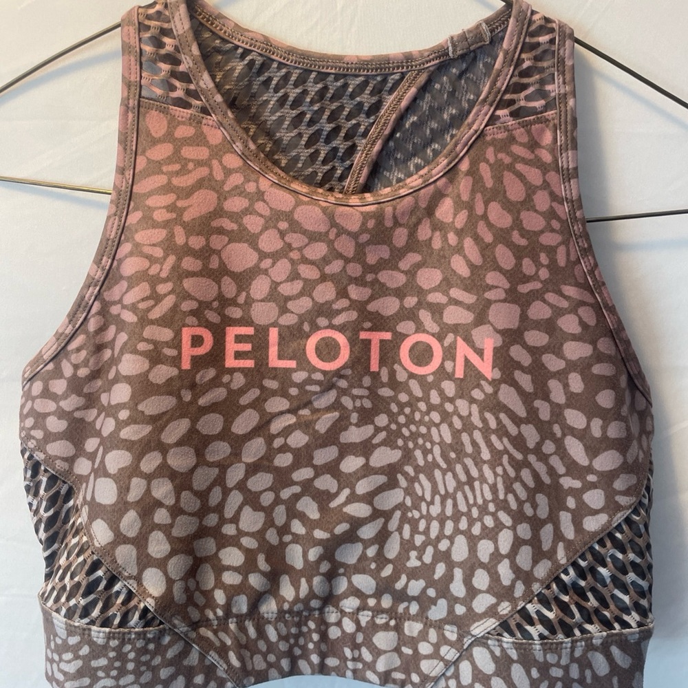 Peloton X WITH Collab Womens Medium Riverstone High Neck Size Medium Sports Bra